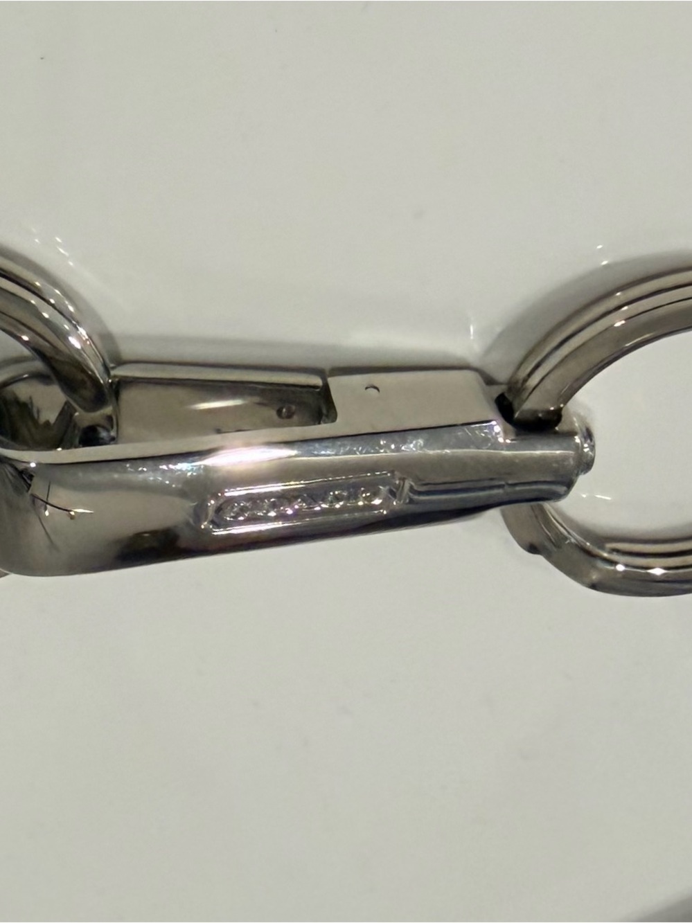 Coach Silver-Tone Metal Valet Key Chain
